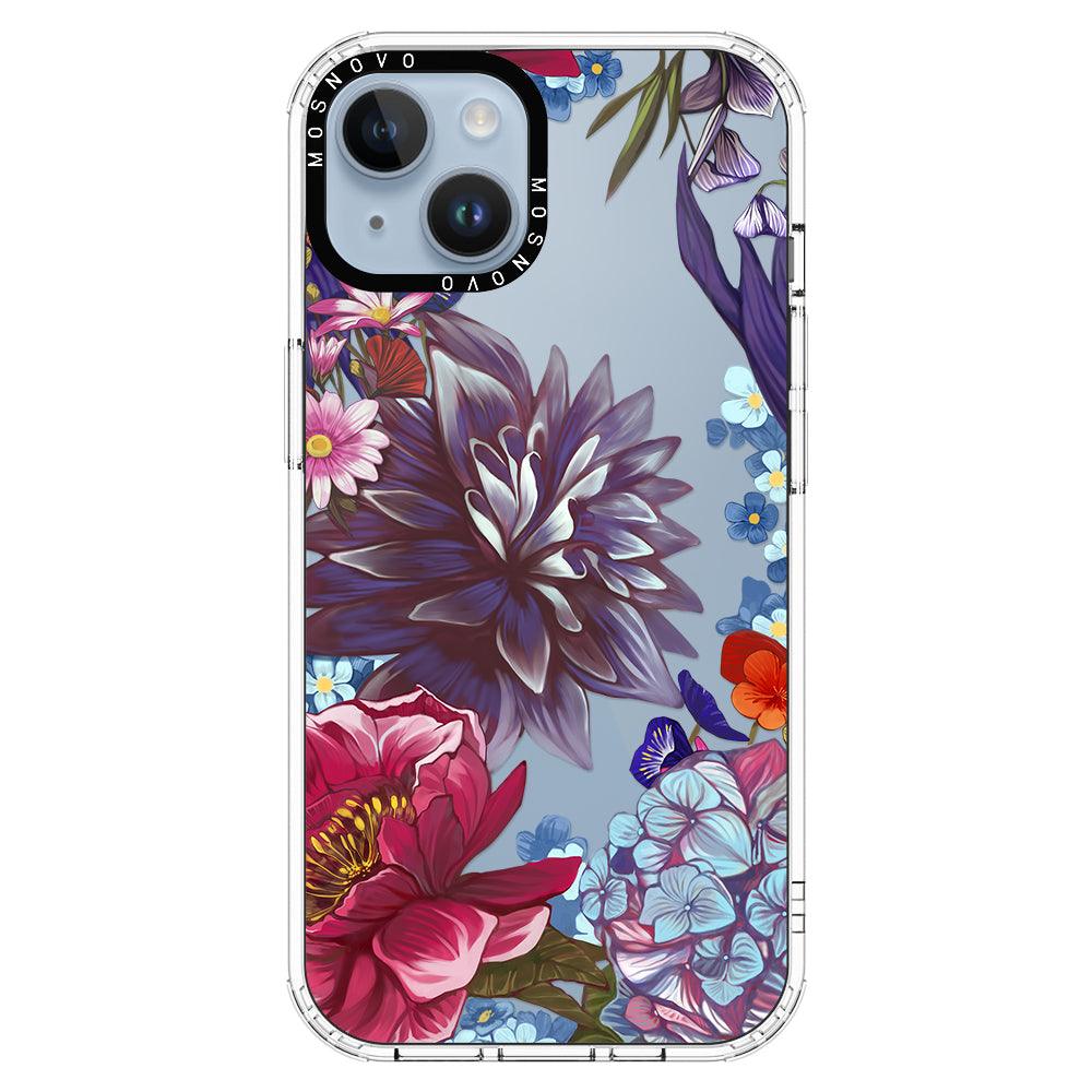 Blue Lilacs Phone Case - iPhone 14 Plus Case - MOSNOVO