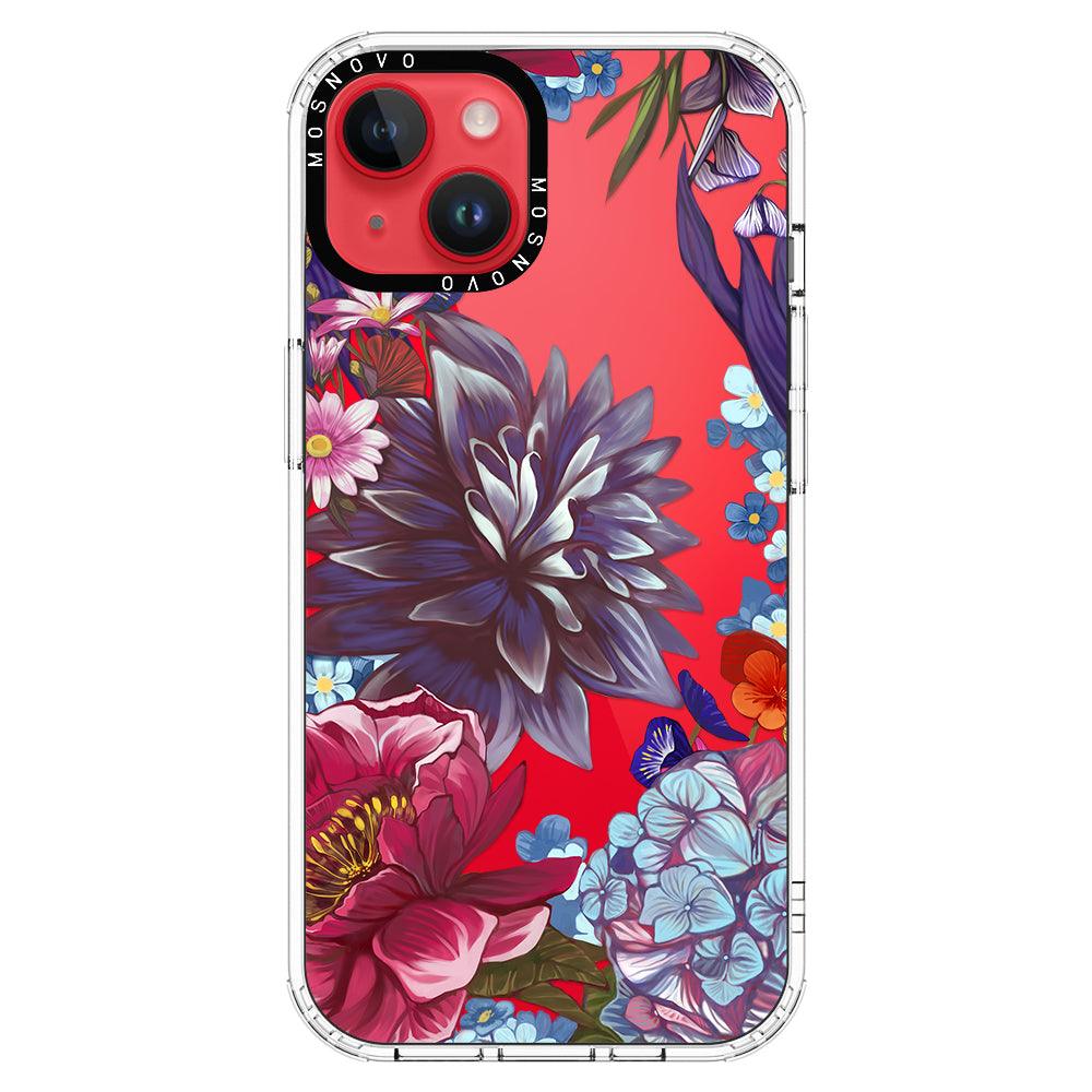 Blue Lilacs Phone Case - iPhone 14 Plus Case - MOSNOVO