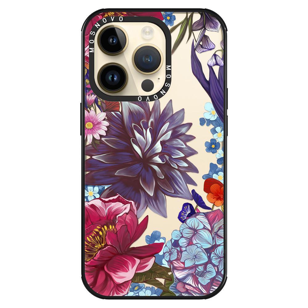 Blue Lilacs Phone Case - iPhone 14 Pro Case - MOSNOVO