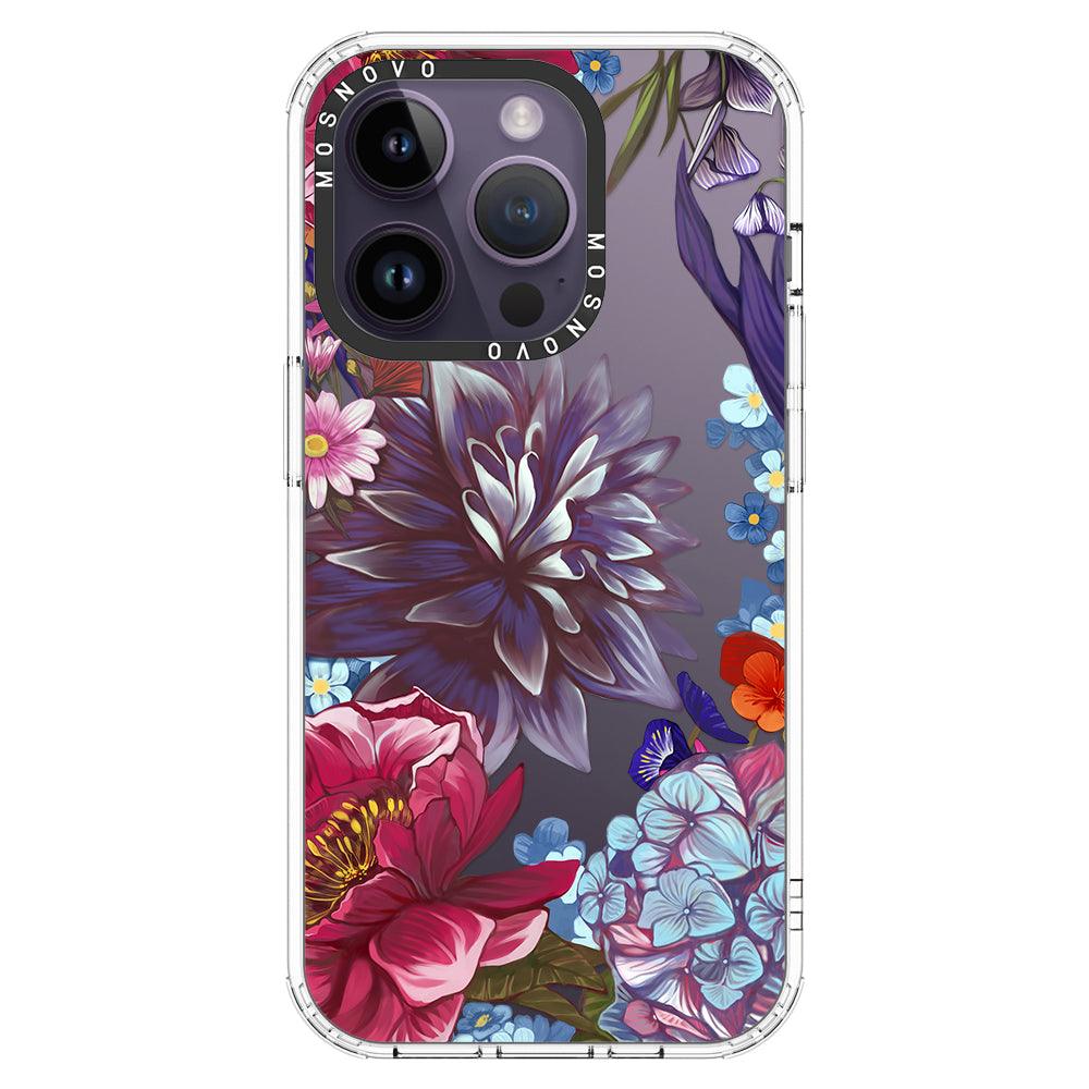 Blue Lilacs Phone Case - iPhone 14 Pro Case - MOSNOVO