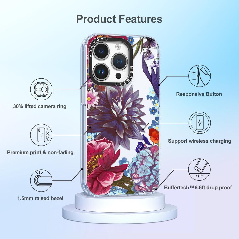 Blue Lilacs Phone Case - iPhone 14 Pro Case - MOSNOVO