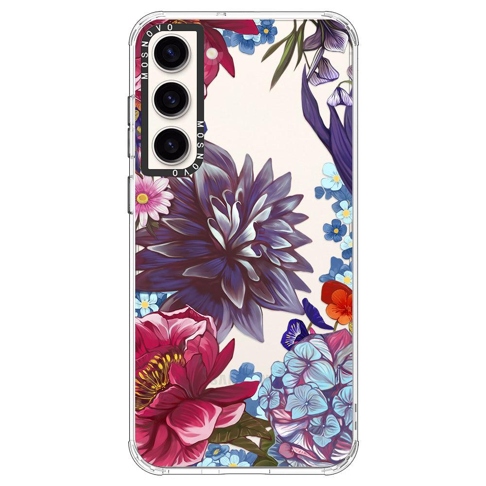 Lilac Floral Phone Case - Samsung Galaxy S23 Plus Case - MOSNOVO