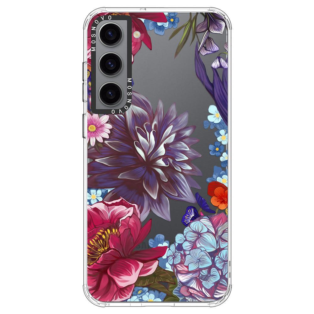 Lilac Floral Phone Case - Samsung Galaxy S23 Plus Case - MOSNOVO