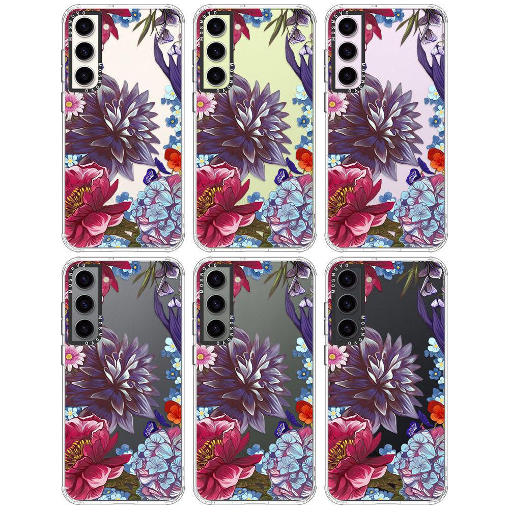 Lilac Floral Phone Case - Samsung Galaxy S23 Plus Case - MOSNOVO