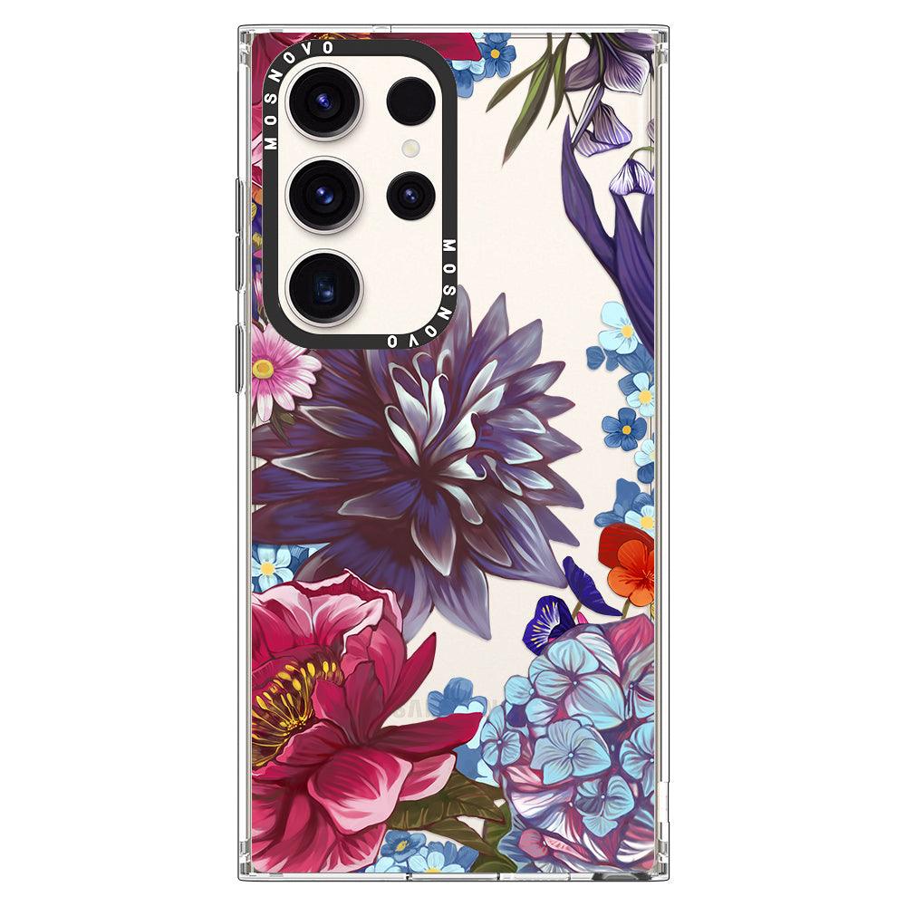 Lilac Floral Phone Case - Samsung Galaxy S23 Ultra Case - MOSNOVO