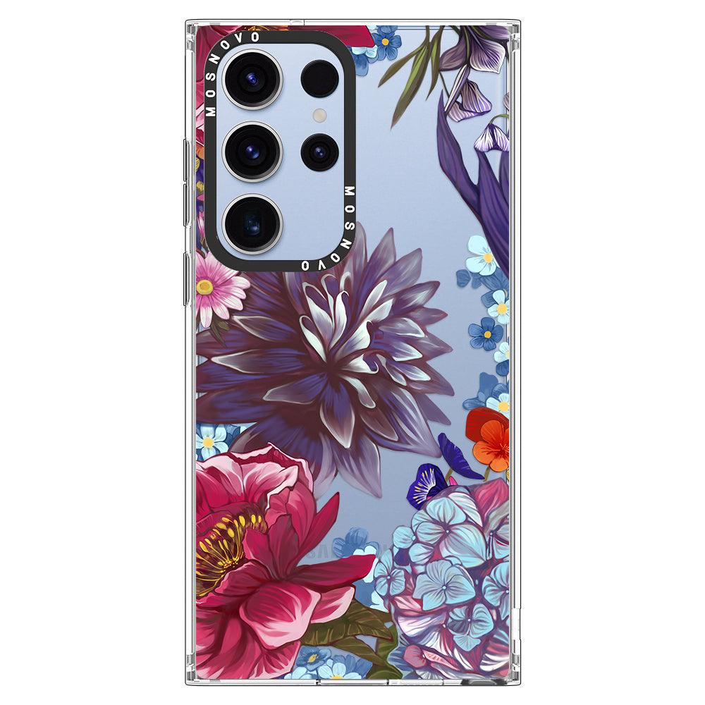 Lilac Floral Phone Case - Samsung Galaxy S23 Ultra Case - MOSNOVO