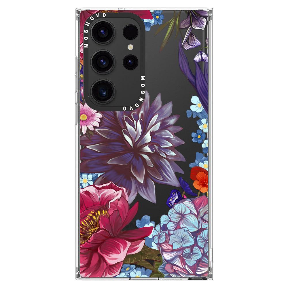 Lilac Floral Phone Case - Samsung Galaxy S23 Ultra Case - MOSNOVO