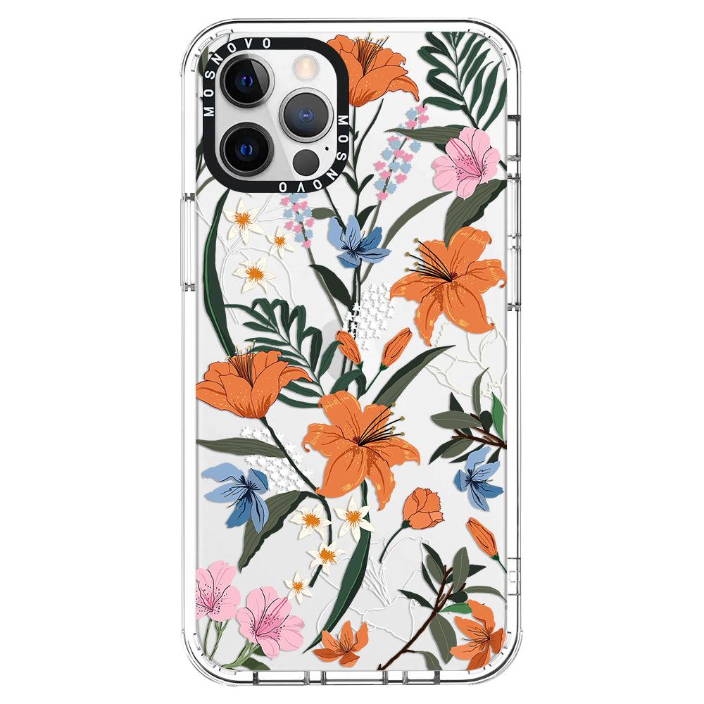 Lily Garden Phone Case - iPhone 12 Pro Case - MOSNOVO