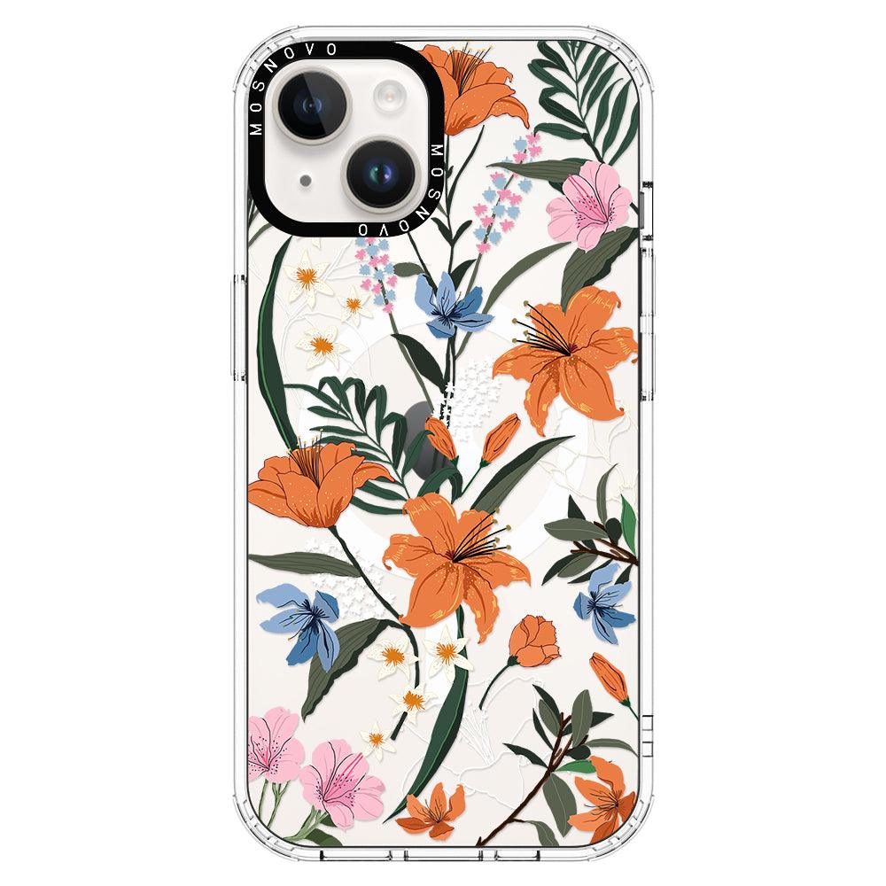 Lily Garden Phone Case - iPhone 14 Case - MOSNOVO