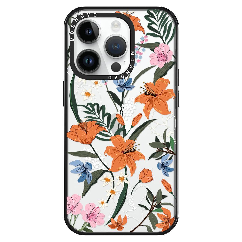 Lily Garden Phone Case - iPhone 14 Pro Case - MOSNOVO