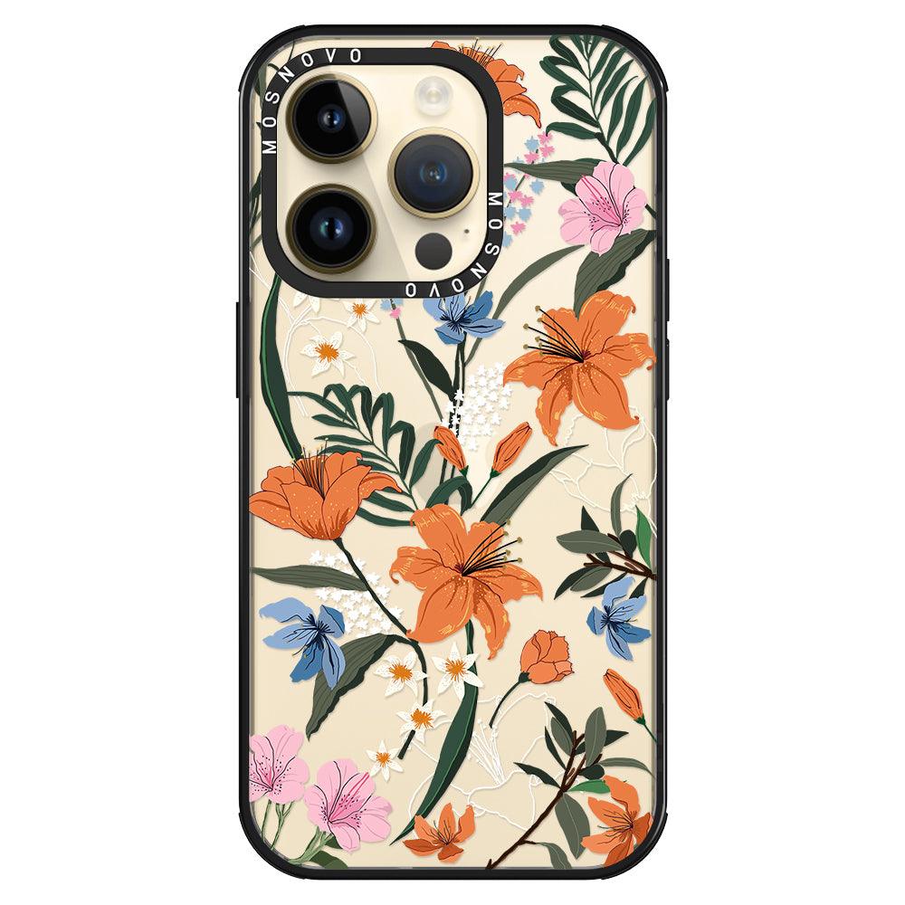 Lily Garden Phone Case - iPhone 14 Pro Case - MOSNOVO