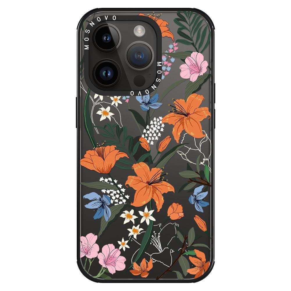 Lily Garden Phone Case - iPhone 14 Pro Case - MOSNOVO