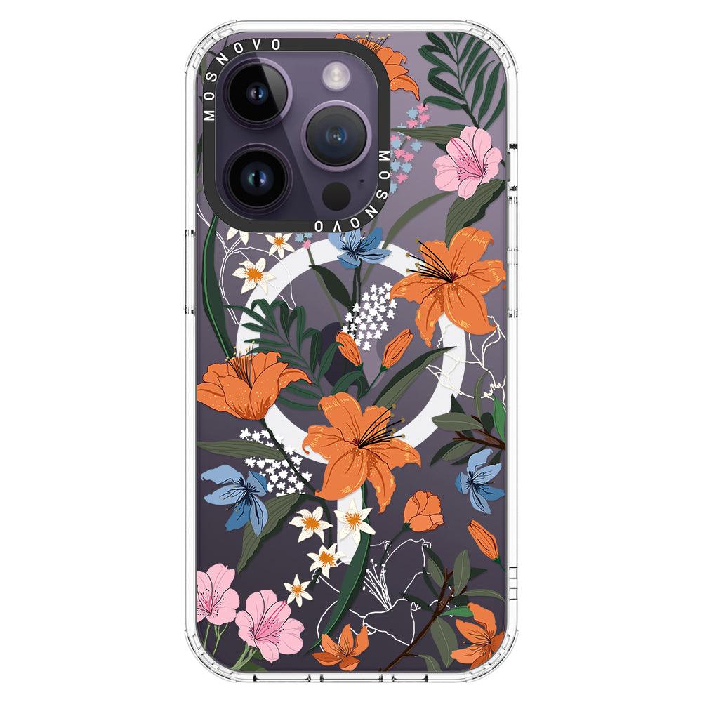 Lily Garden Phone Case - iPhone 14 Pro Case - MOSNOVO