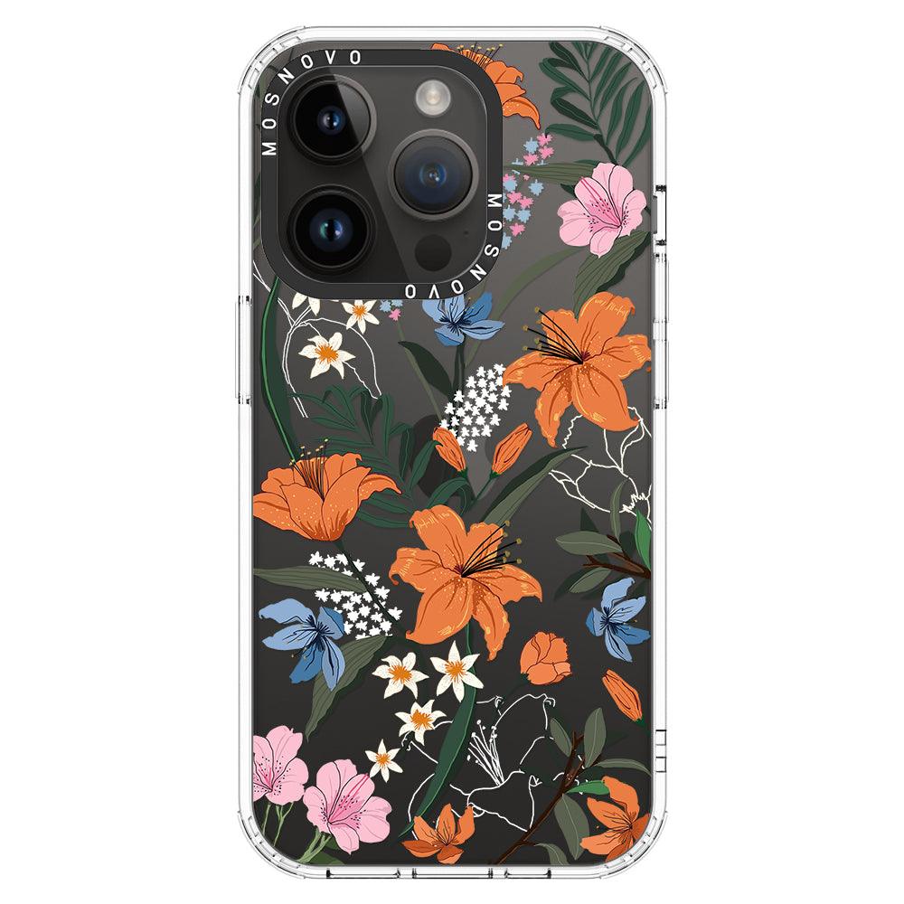 Lily Garden Phone Case - iPhone 14 Pro Case - MOSNOVO