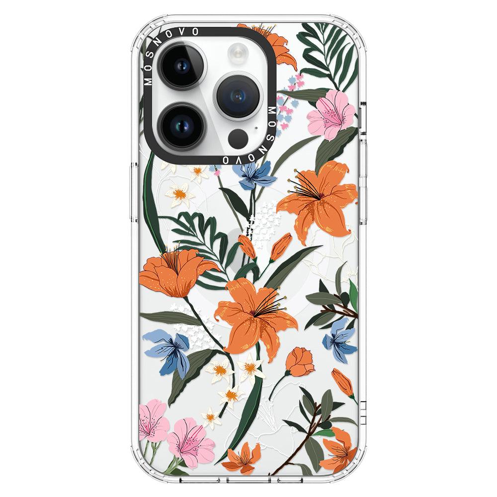 Lily Garden Phone Case - iPhone 14 Pro Case - MOSNOVO