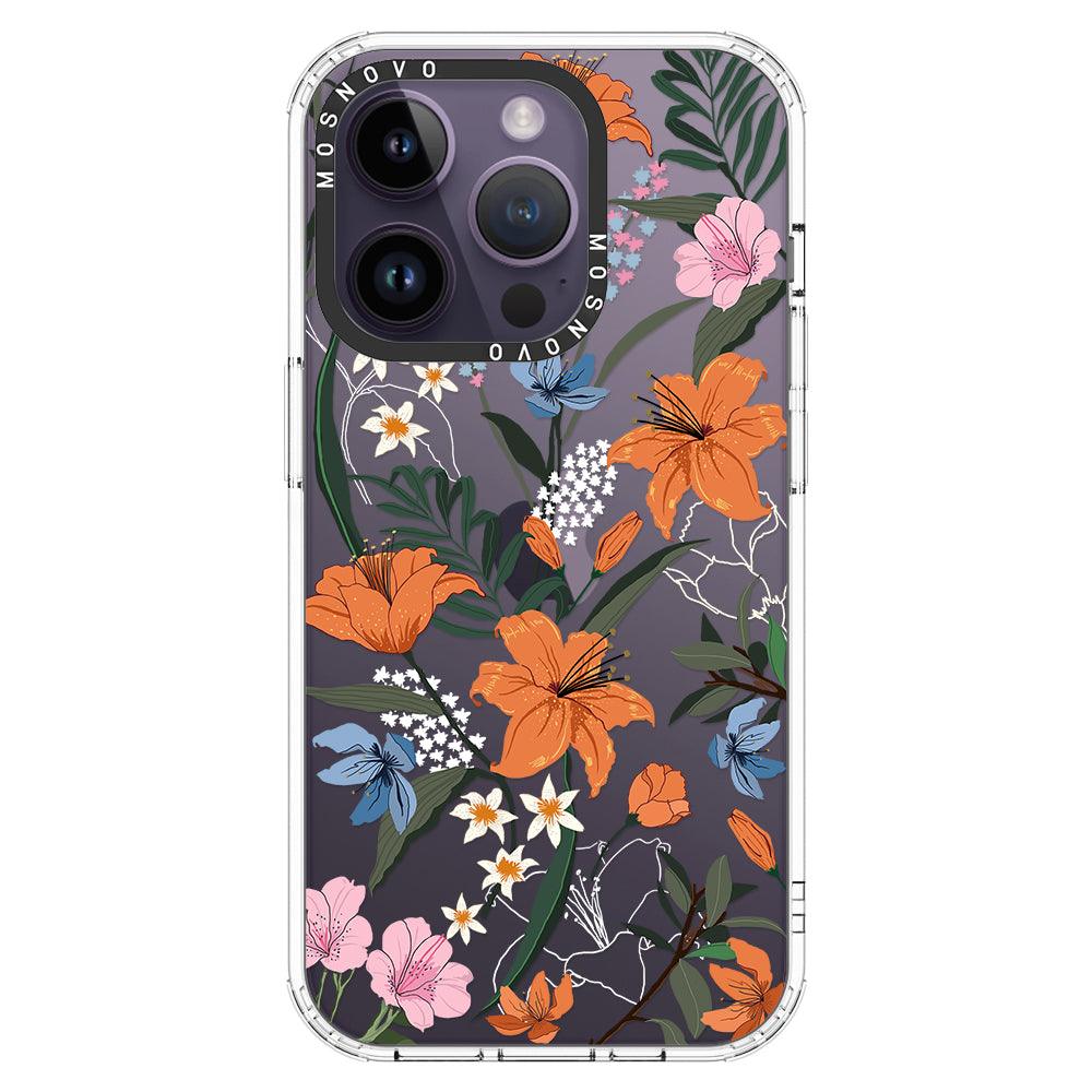 Lily Garden Phone Case - iPhone 14 Pro Case - MOSNOVO