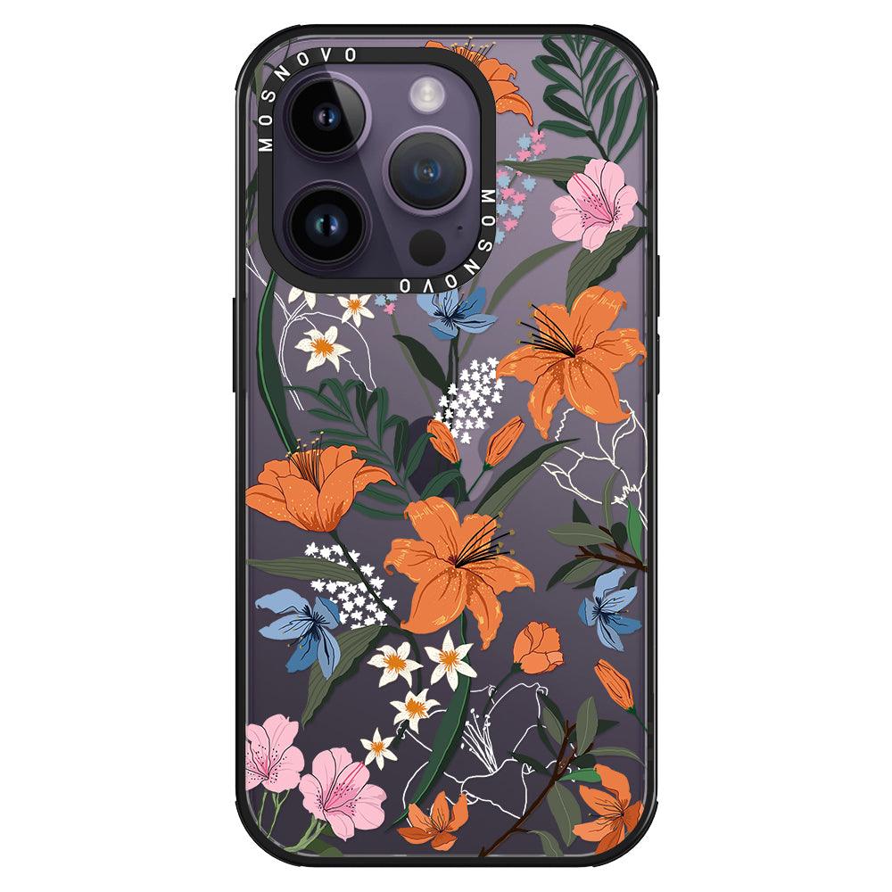 Lily Garden Phone Case - iPhone 14 Pro Case - MOSNOVO