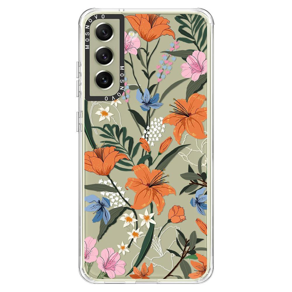 Lily Garden Phone Case - Samsung Galaxy S21 FE Case - MOSNOVO