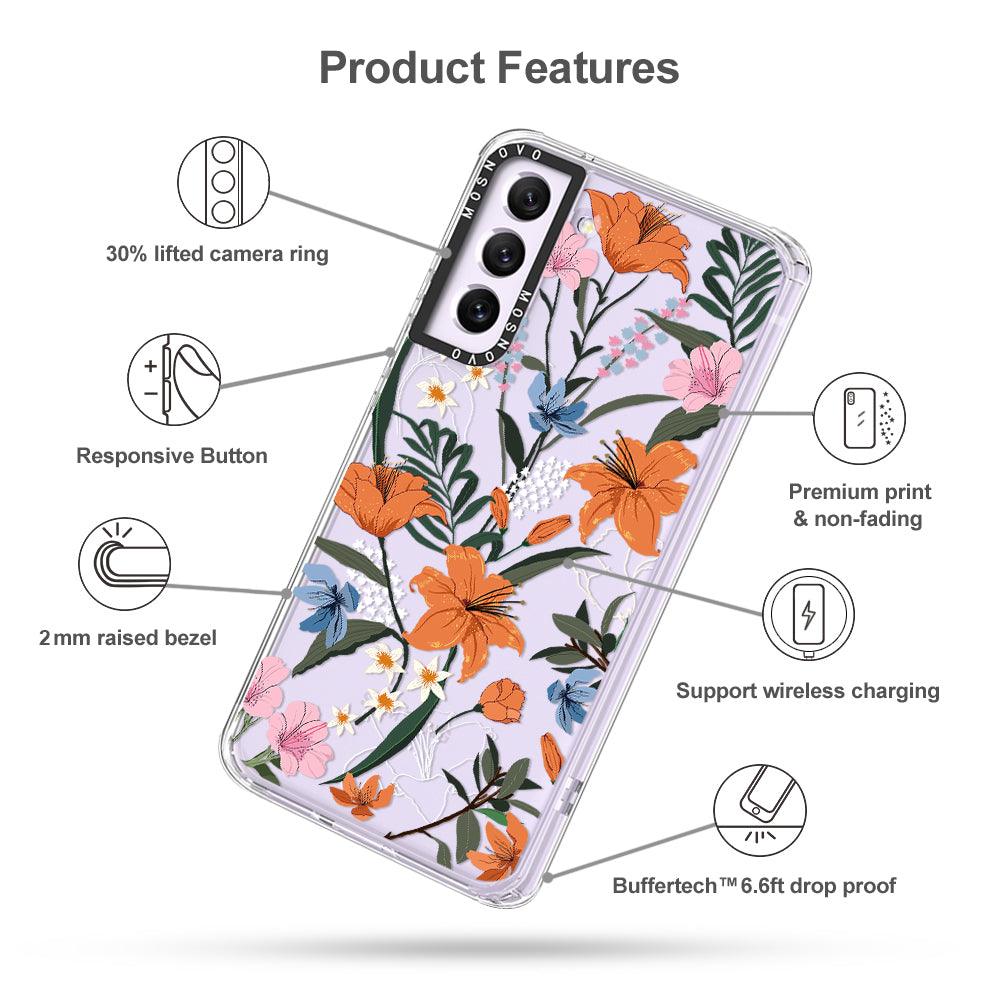 Lily Garden Phone Case - Samsung Galaxy S21 FE Case - MOSNOVO