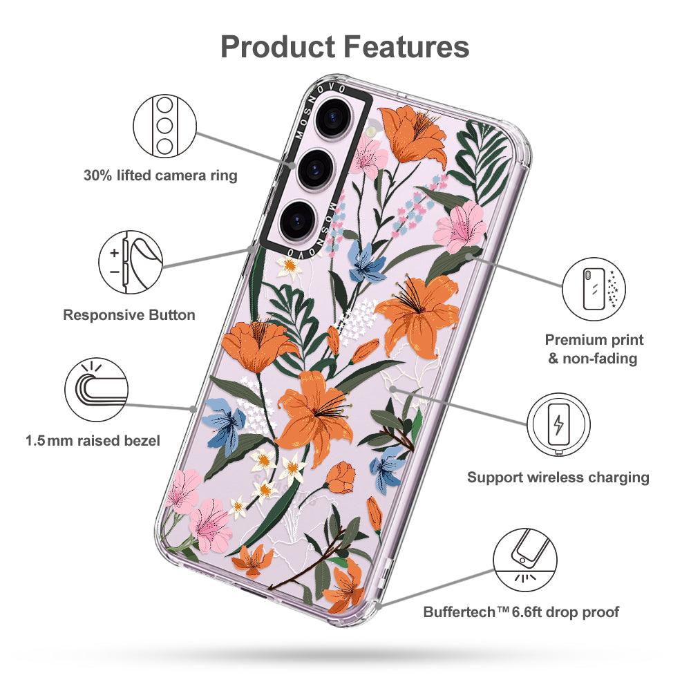 Lily Garden Phone Case - Samsung Galaxy S23 Case - MOSNOVO