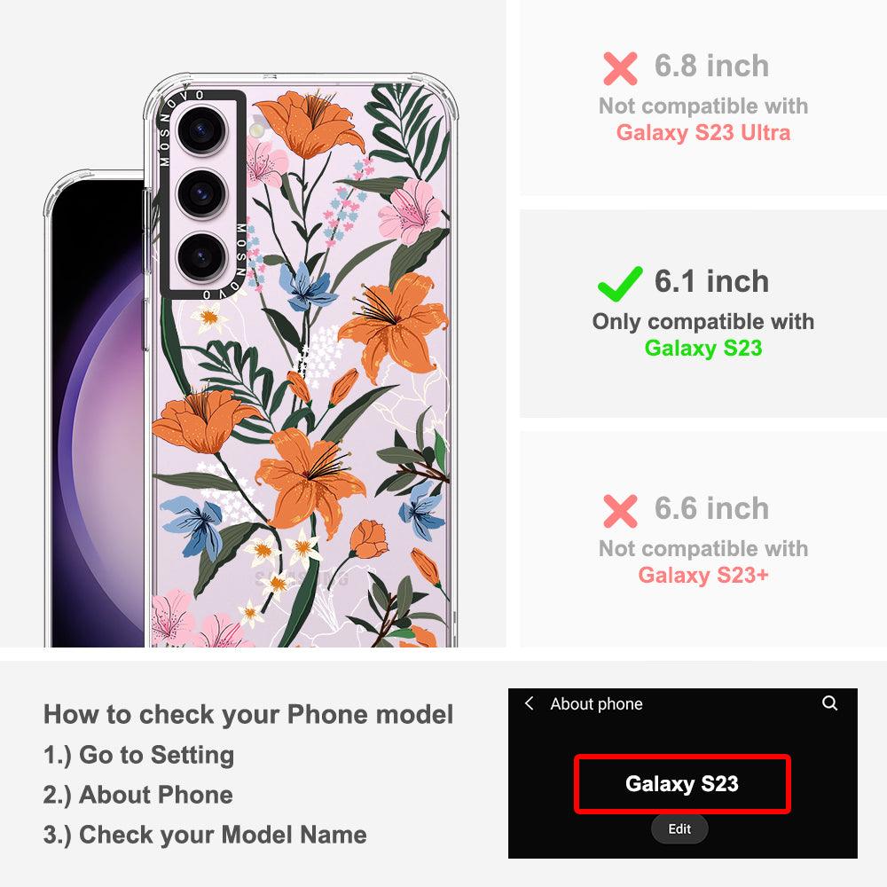 Lily Garden Phone Case - Samsung Galaxy S23 Case - MOSNOVO