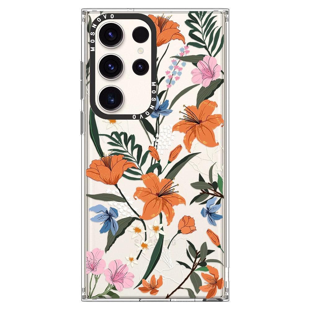 Lily Garden Phone Case - Samsung Galaxy S23 Ultra Case - MOSNOVO