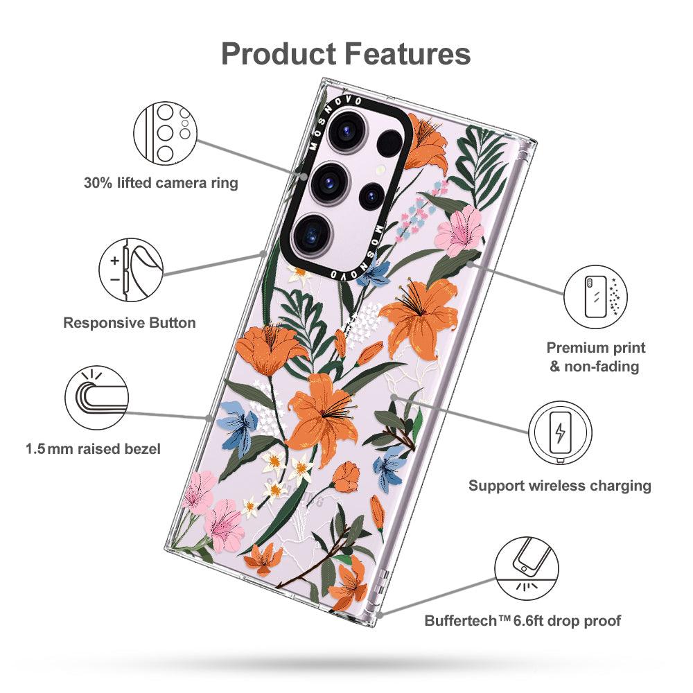 Lily Garden Phone Case - Samsung Galaxy S23 Ultra Case - MOSNOVO