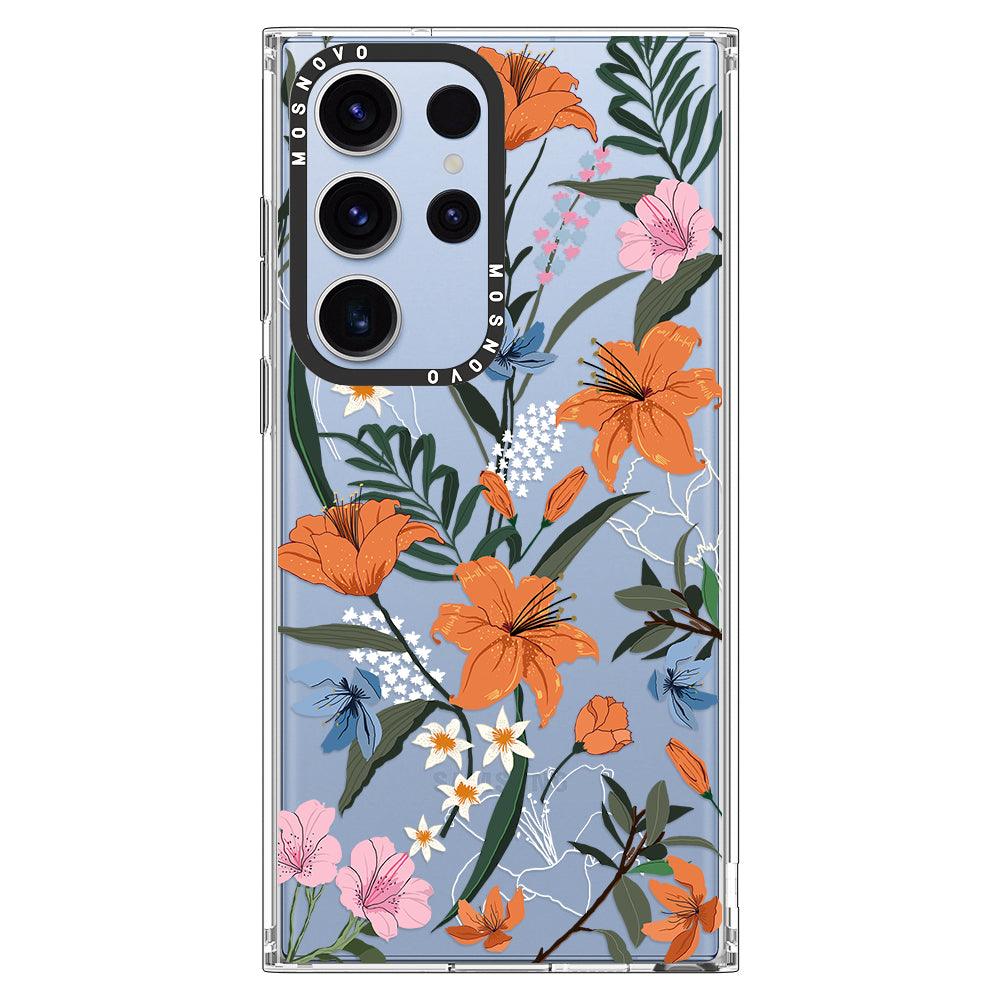 Lily Garden Phone Case - Samsung Galaxy S23 Ultra Case - MOSNOVO