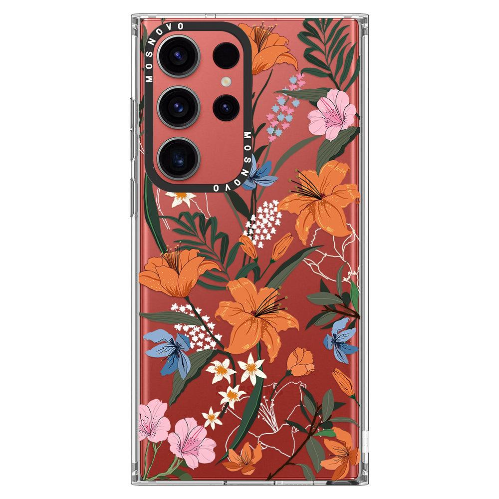 Lily Garden Phone Case - Samsung Galaxy S23 Ultra Case - MOSNOVO