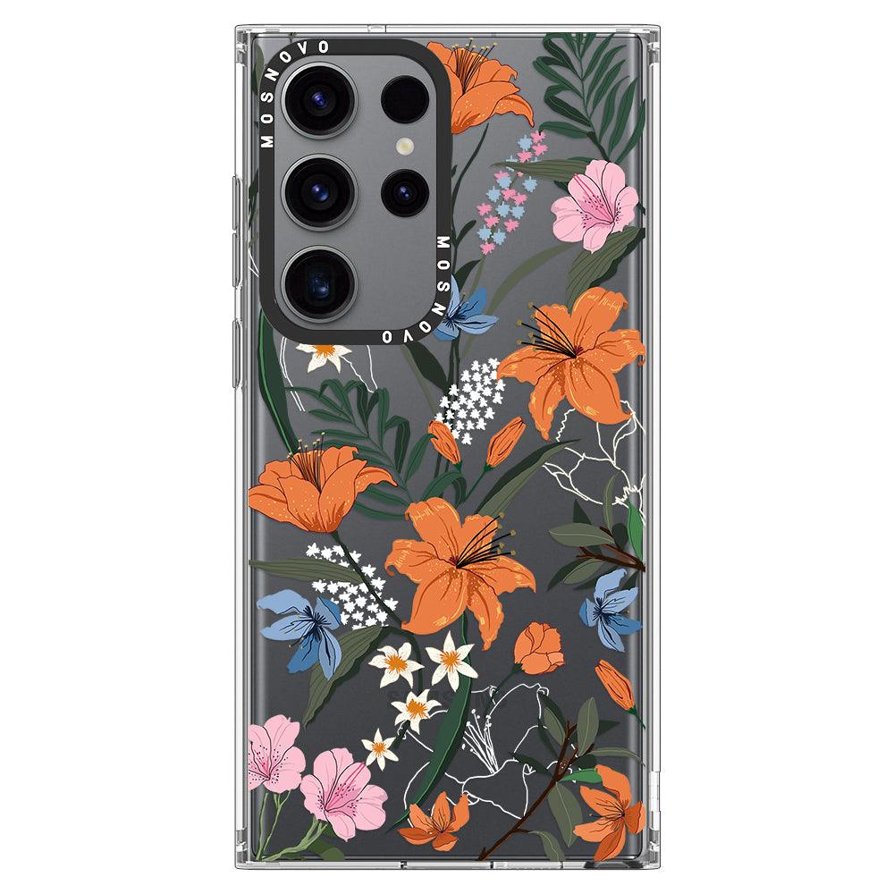 Lily Garden Phone Case - Samsung Galaxy S23 Ultra Case - MOSNOVO