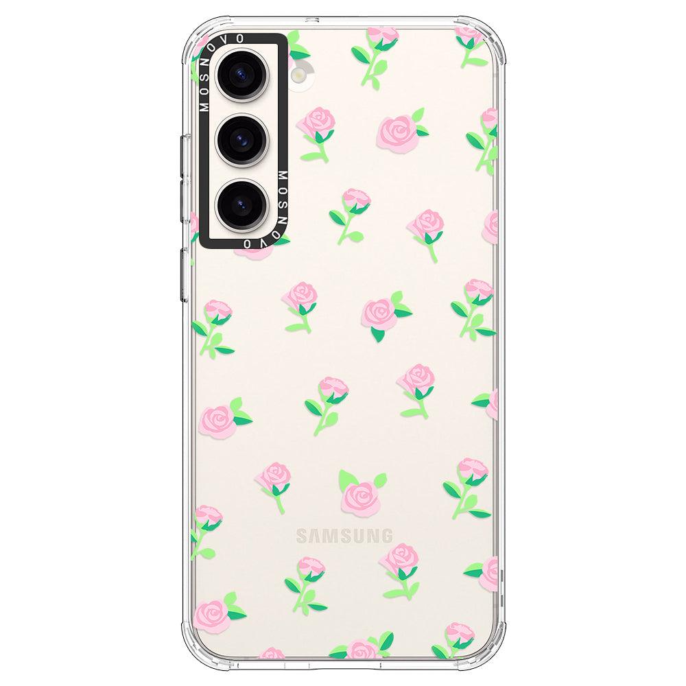 Little Pink Rose Phone Case - Samsung Galaxy S23 Plus Case