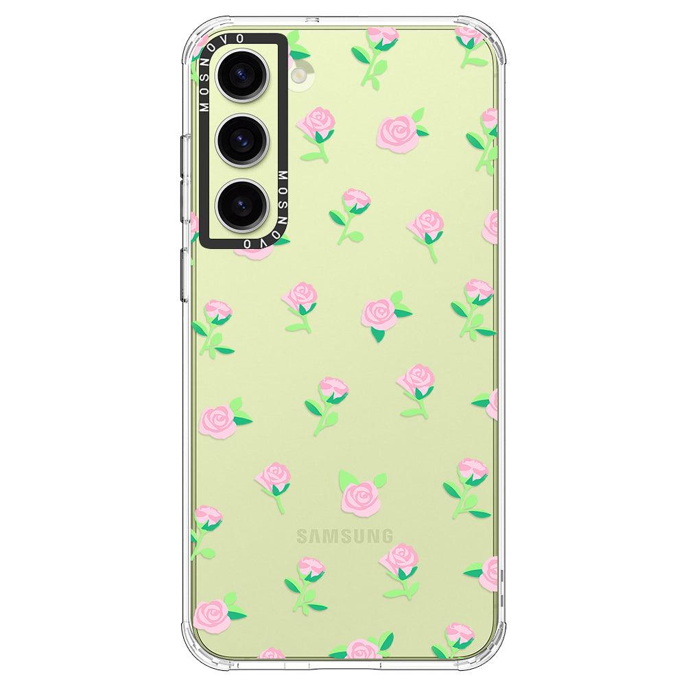 Little Pink Rose Phone Case - Samsung Galaxy S23 Plus Case