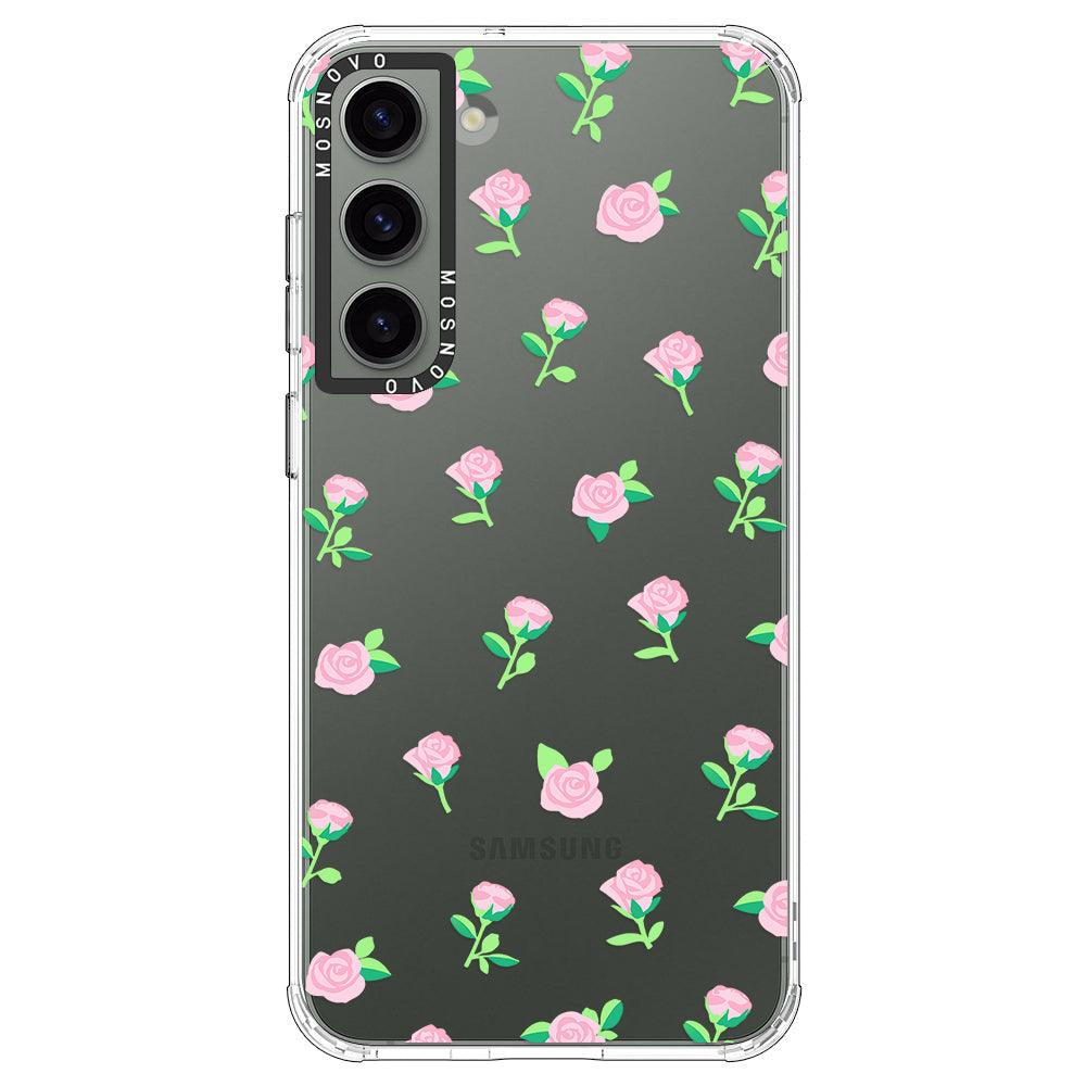 Little Pink Rose Phone Case - Samsung Galaxy S23 Plus Case