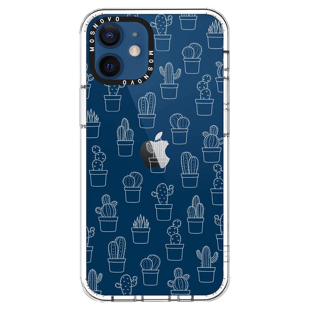 Little Potted Cactus Phone Case - iPhone 12 Case - MOSNOVO