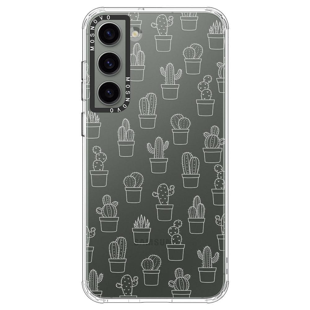 Little Potted Cactus Phone Case - Samsung Galaxy S23 Case - MOSNOVO