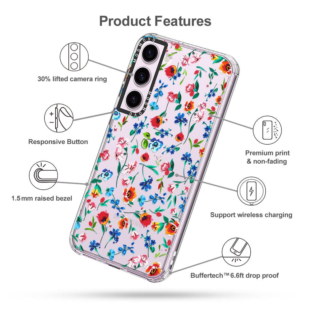 Little Wild Flower Phone Case - Samsung Galaxy S23 Plus Case - MOSNOVO