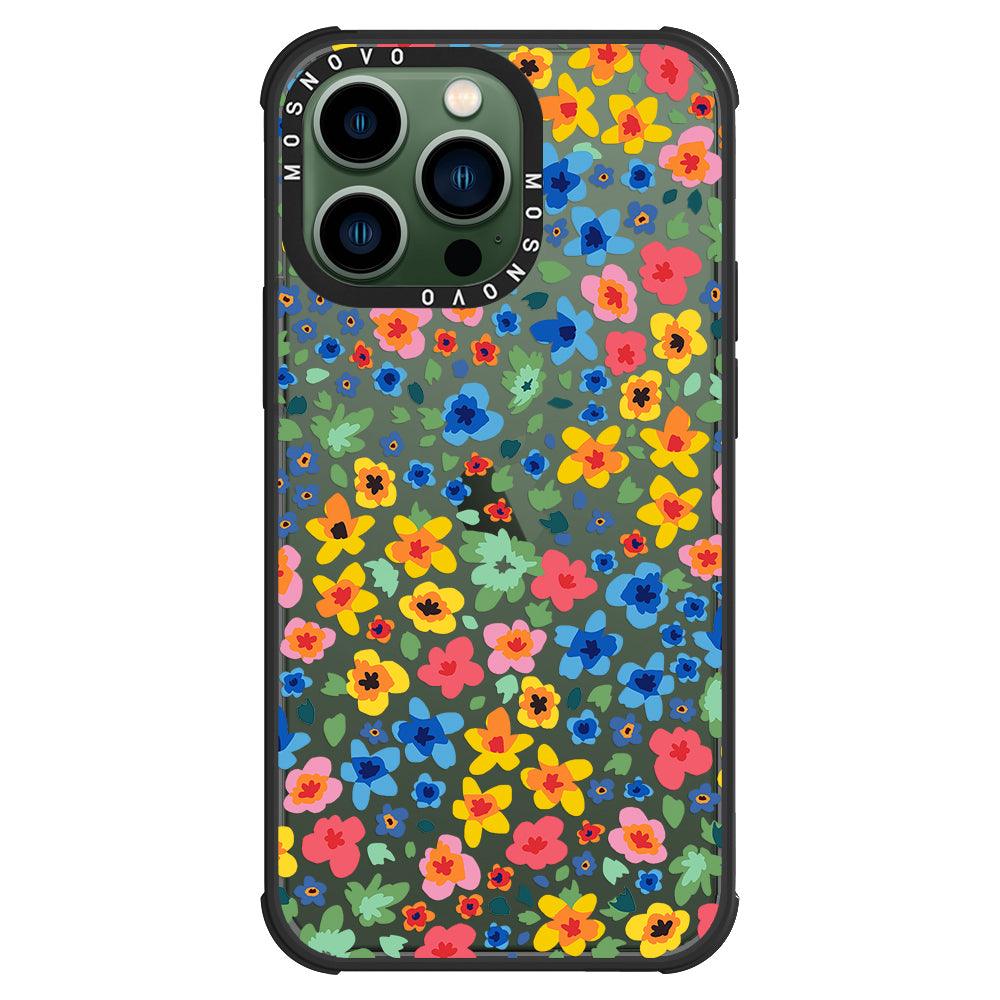 Lovely Floral Flower Phone Case - iPhone 13 Pro Case - MOSNOVO