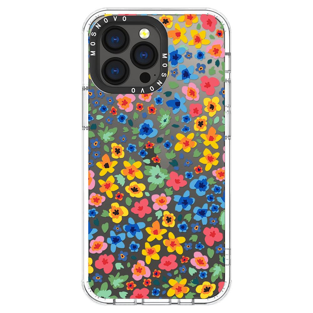 Lovely Floral Flower Phone Case - iPhone 13 Pro Case - MOSNOVO