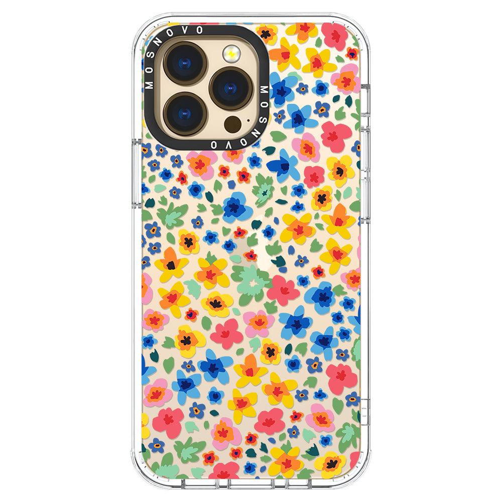 Lovely Floral Flower Phone Case - iPhone 13 Pro Case - MOSNOVO