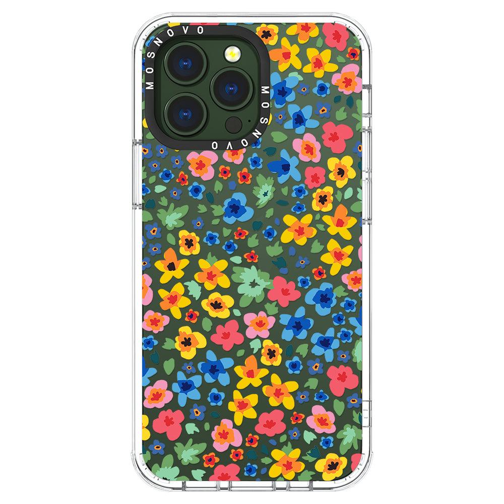 Lovely Floral Flower Phone Case - iPhone 13 Pro Case - MOSNOVO