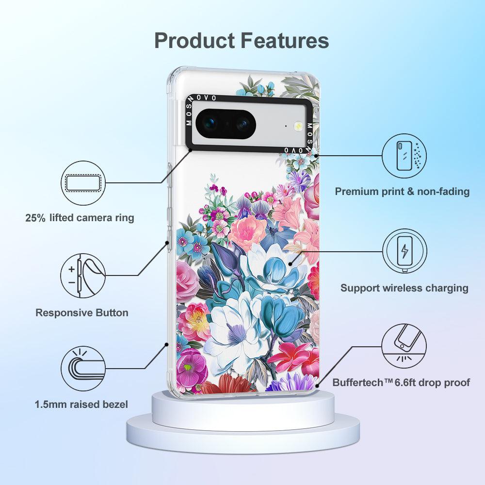 Magnolia Flower Phone Case - Google Pixel 7 Case - MOSNOVO