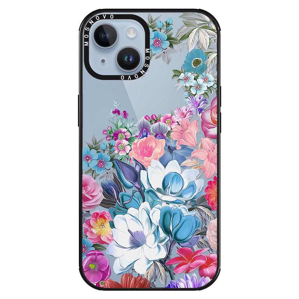 Magnolia Flower Phone Case - iPhone 14 Plus Case - MOSNOVO