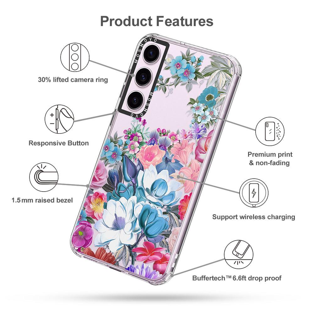 Magnolia Flower Phone Case - Samsung Galaxy S23 Case - MOSNOVO