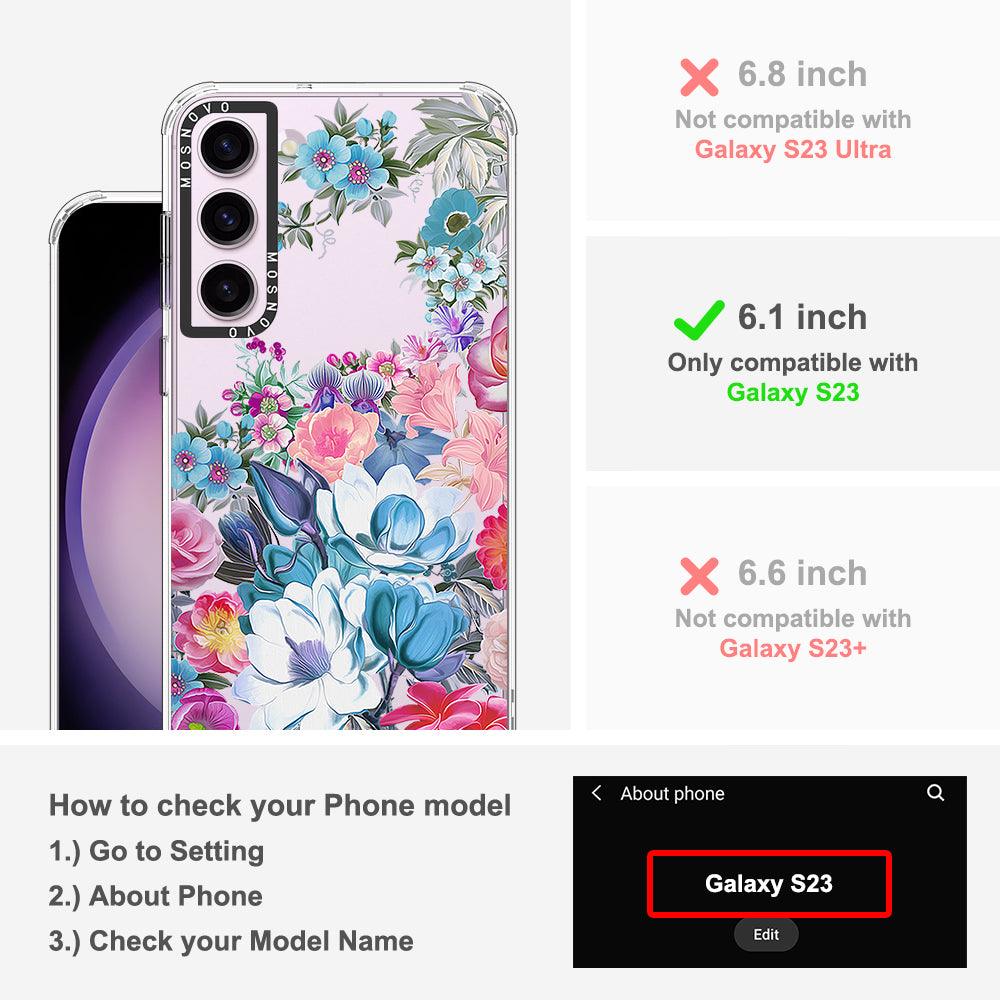 Magnolia Flower Phone Case - Samsung Galaxy S23 Case - MOSNOVO