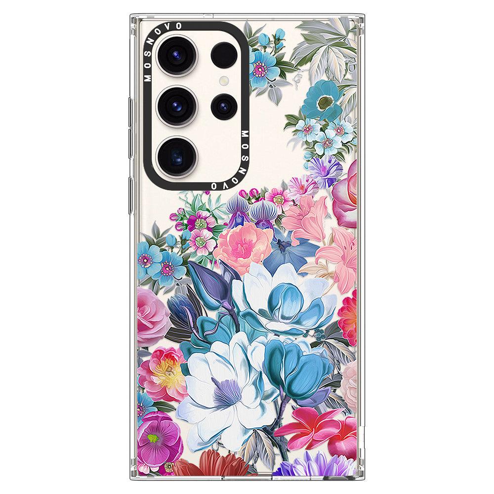 Magnolia Flower Phone Case - Samsung Galaxy S23 Ultra Case - MOSNOVO