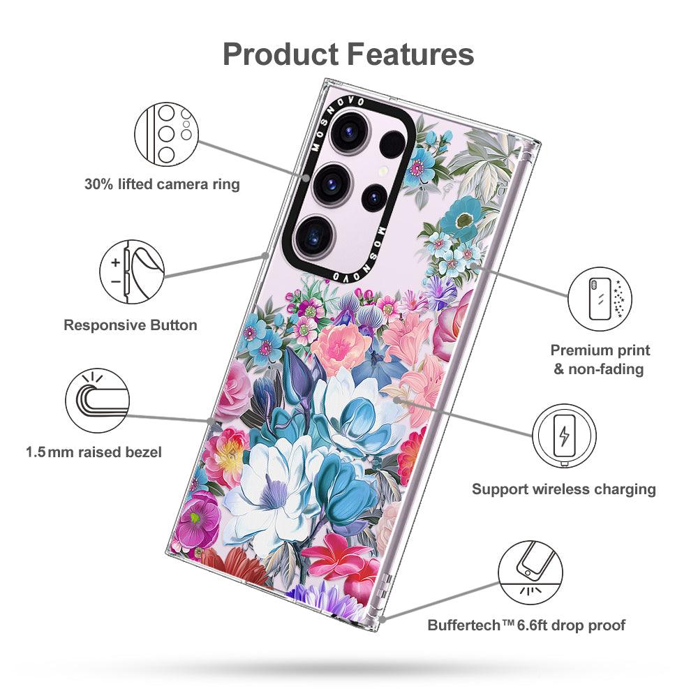 Magnolia Flower Phone Case - Samsung Galaxy S23 Ultra Case - MOSNOVO