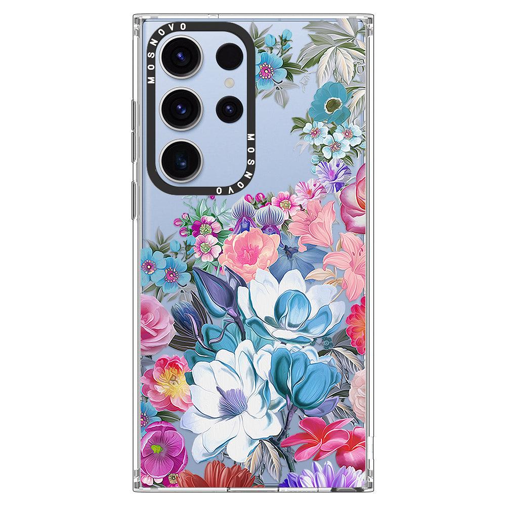 Magnolia Flower Phone Case - Samsung Galaxy S23 Ultra Case - MOSNOVO