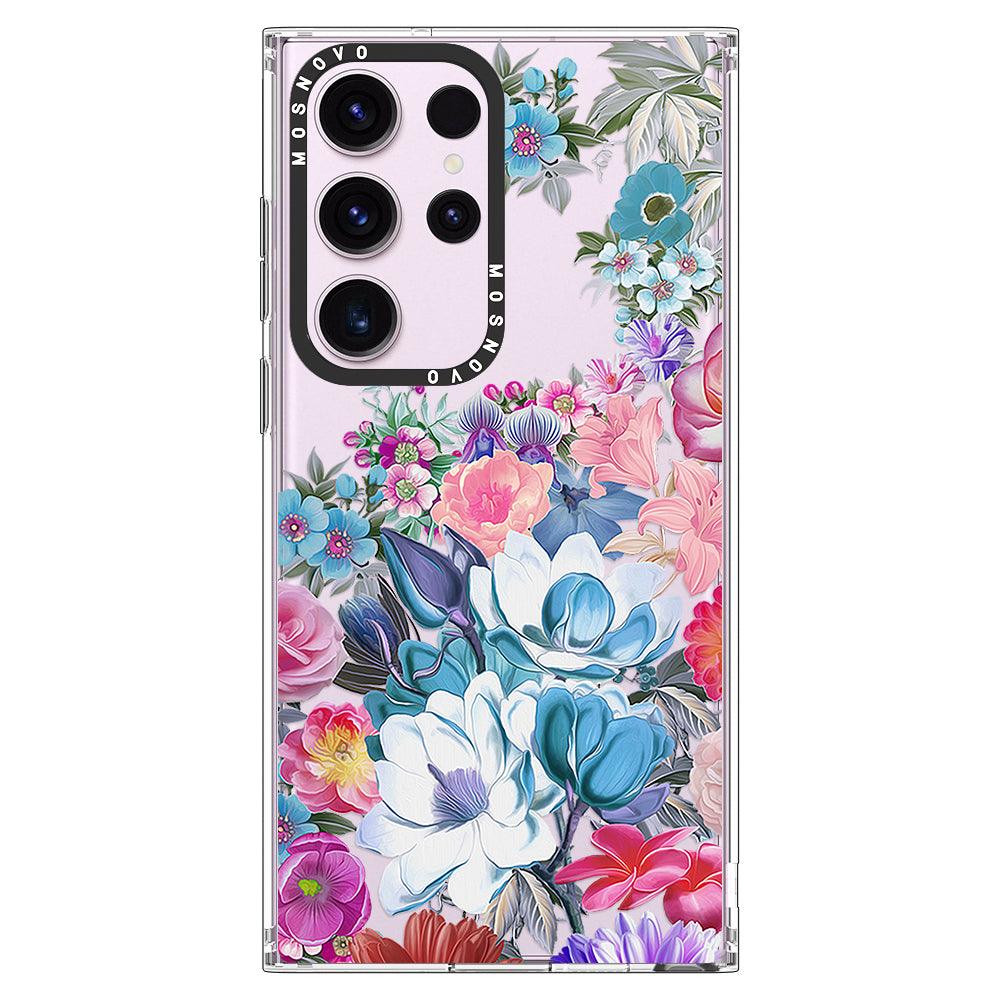 Magnolia Flower Phone Case - Samsung Galaxy S23 Ultra Case - MOSNOVO