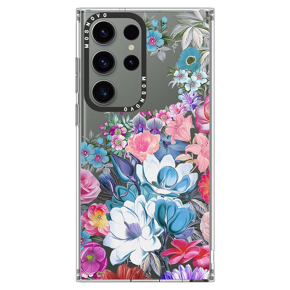 Magnolia Flower Phone Case - Samsung Galaxy S23 Ultra Case - MOSNOVO