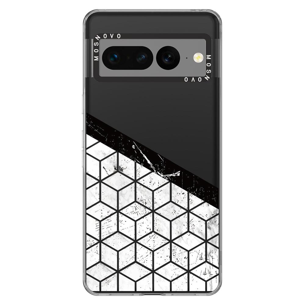 Marble Block Art Phone Case - Google Pixel 7 Pro Case - MOSNOVO